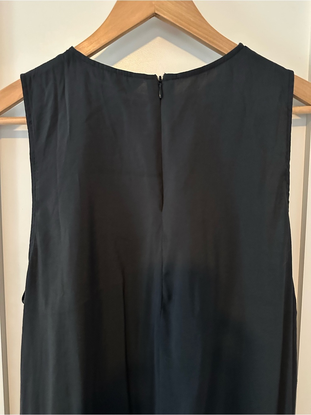 NWT Zara Sleeveless A-Line Maxi Dress Black Modal Blend Size M 3067/395 - Picture 8 of 11